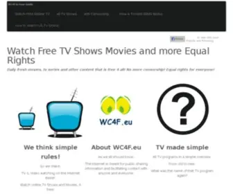 WC4F.eu(Watch Free TV Shows Movies and more Equal Rights) Screenshot