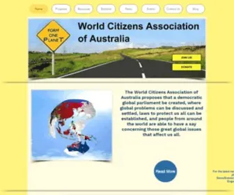 Wcaa.org.au(World Citizens Association (Australia)) Screenshot