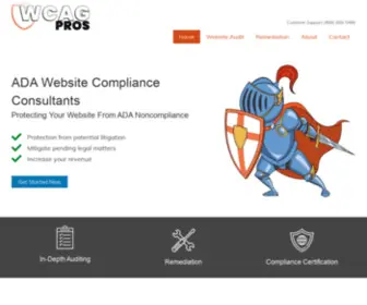 Wcagpros.com(ADA Website Compliance Consultants) Screenshot