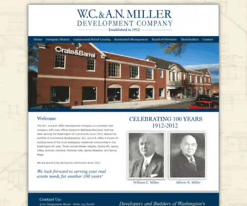 Wcanmiller.com(Miller Development Company) Screenshot