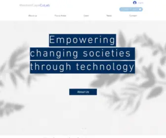 Wcapecolab.org(Digital Transformation) Screenshot