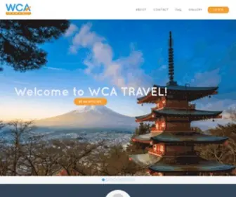 Wcatravel.com(WCA Travel) Screenshot