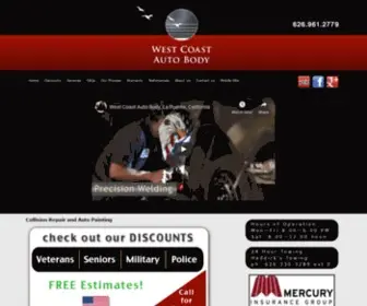 Wcautobody.com(Auto Body Repair) Screenshot