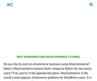 WCblogs.com(WooCommerce And WordPress Tutorial) Screenshot