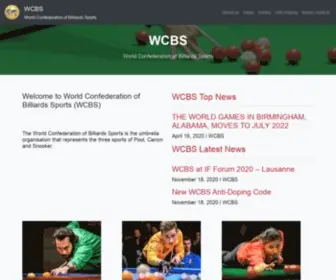 WCBS.sport(World Confederation of Billiards Sports) Screenshot