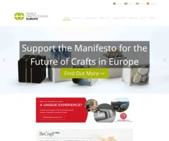 WCC-Europe.org(Promoting crafts as an integral part of societies cultural) Screenshot