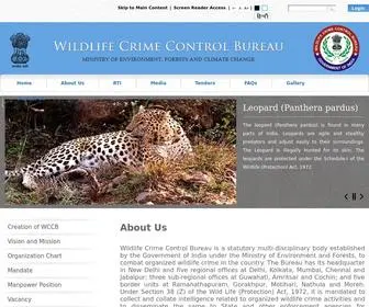 WCCB.gov.in(Wildlife Crime Control Bureau) Screenshot