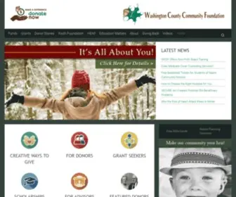 WCCF.biz(Washington County Community Foundation) Screenshot