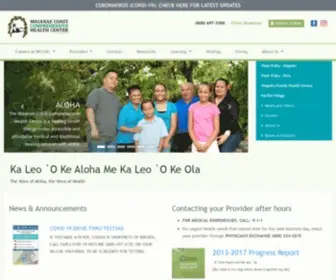 WCCHC.com(Waianae Coast Comprehensive Health Center) Screenshot