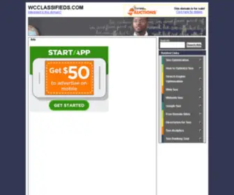 WCclassifieds.com(Everything should be this simple) Screenshot