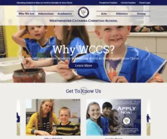 WCCS.org(Westminster Catawba Christian School in Rock Hill) Screenshot