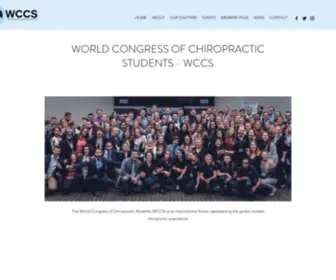 WCCsworldwide.org(World Congress of Chiropractic Students) Screenshot