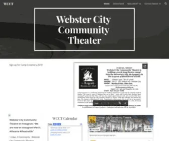 WCctonline.org(Webster City Community Theatre) Screenshot