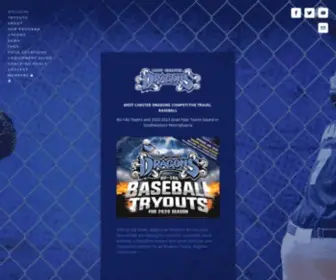 WCDragons.com(West Chester Dragons Travel Baseball Teams) Screenshot