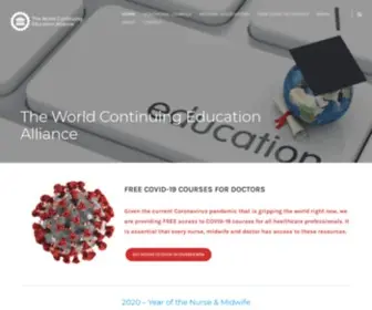 Wcea.education(Improving Access to education for health workers in LMIC's) Screenshot