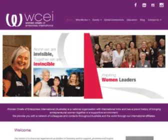 Wcei.com.au(Women Chiefs of Enterprises International (Australia)) Screenshot