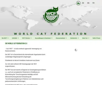 WCF-Online.de(DIE WORLD CAT FEDERATION E.V) Screenshot