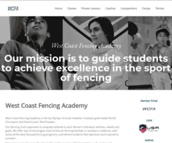 Wcfencingacademy.com(West Coast Fencing) Screenshot