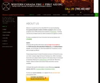 WCFF.ca(Western Canada Fire & First Aid (WCFF)) Screenshot