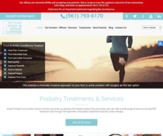 Wcfoot.com(South Florida Foot & Ankle Centers) Screenshot