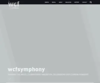 WCFSYMphony.org(Waterloo-Cedar Falls Symphony) Screenshot