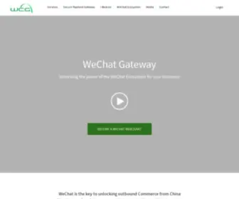 Wcgateway.com(WeChat NZ Gateway) Screenshot