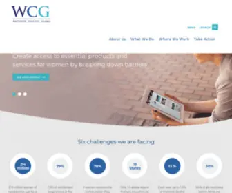 WCgcares.org(International Nonprofit Organization WCG) Screenshot
