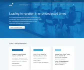 WCGclinical.com(WCG Clinical Services) Screenshot