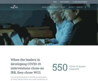 Wcgirb.com(WCG IRB) Screenshot
