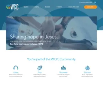 WcicFm.org(Connect with WCIC. Listen live for encouraging Christian music) Screenshot