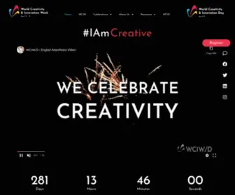 Wciw.org(World Creativity & Innovation Week) Screenshot