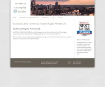 WCK.com(Intellectual Property Law Firm) Screenshot