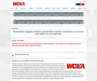 Wcla.club(Women's Collegiate Lacrosse Association) Screenshot