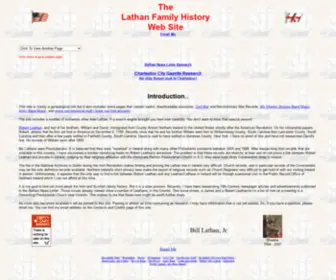 Wclathan.com(Lathan Family History) Screenshot