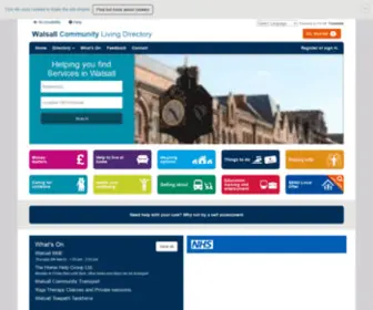 WCLD.co.uk(Walsall Community Living Directory) Screenshot