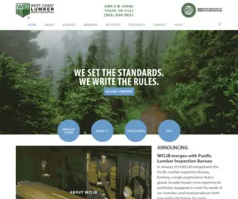 Wclib.org(Pacific Lumber Inspection Bureau) Screenshot