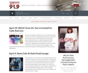 WCLK.com(The Jazz of The City) Screenshot