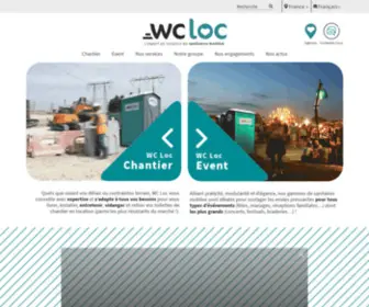 Wcloc.fr(Expert en Location de Toilettes Mobiles) Screenshot