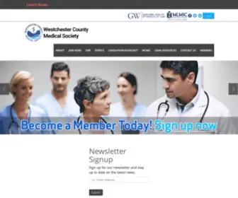 WCMS.org(Westchester County Medical Society) Screenshot