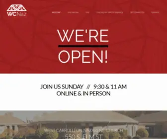 Wcnaz.church(Join Us Sunday    //    9:30 & 11 Amonline & In Person) Screenshot