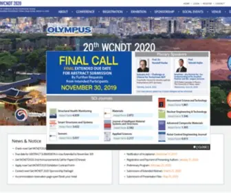 WCNDT2020.com(WCNDT 2020) Screenshot