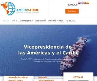 Wco-Americaribe.org(Americaribe WCO) Screenshot