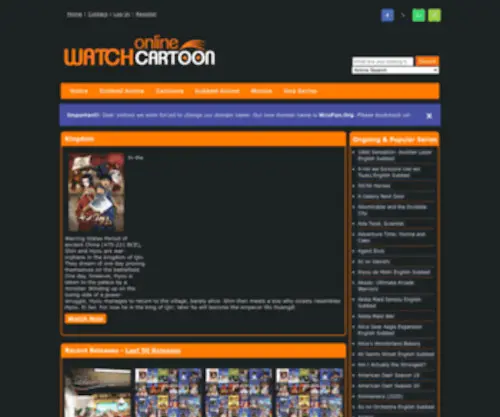 Wcofun.com(Watch Cartoons and Anime Online in HD for Free) Screenshot