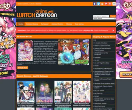 Wcofun.net(Watch Cartoons and Anime Online in HD for Free) Screenshot
