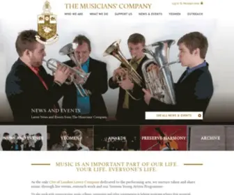 Wcom.org.uk(The Musicians' Company) Screenshot