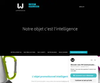 Wcommunication.com(Article promotionnel intelligent au Qu) Screenshot