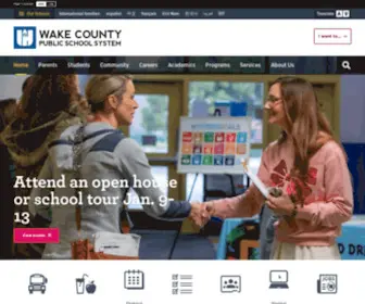 WCPSS.net(Wake County Public School System) Screenshot