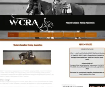 Wcra.info(Western Canadian Reining Association) Screenshot