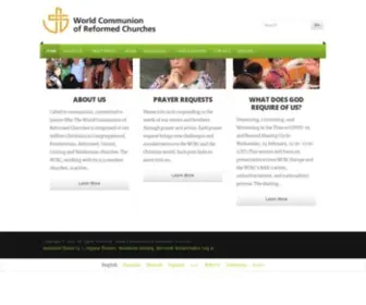 WCRC.ch(World Communion of Reformed Churches) Screenshot