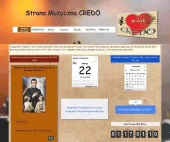 Wcredo.eu(Strona Muzyczna Credo) Screenshot